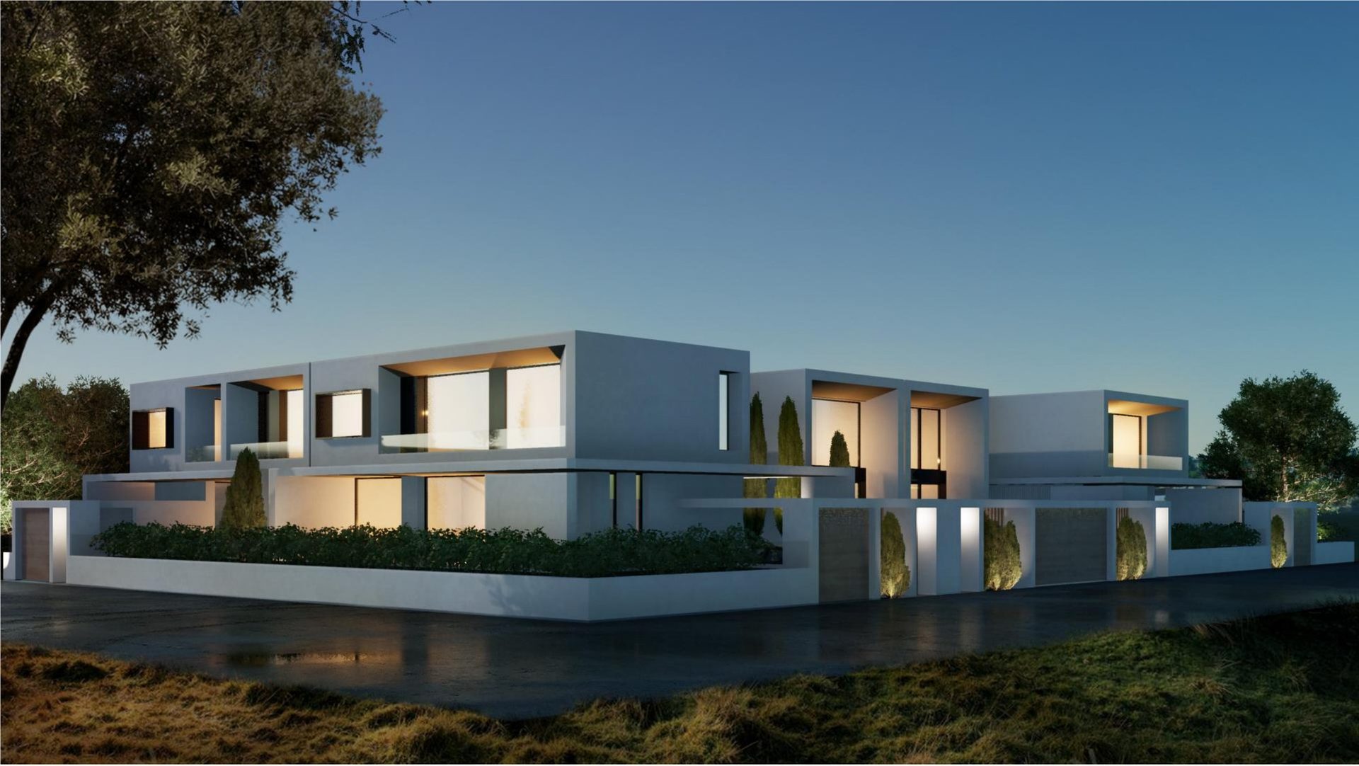 5 Star Villas — αρχιτεκτονικό ρεντέρ νύχτα, Κουγιάμη